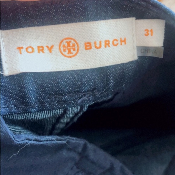 Tory Burch Etta Short and Sweet Cuffed Trousers Jeans Size 31 - Picture 4 of 4